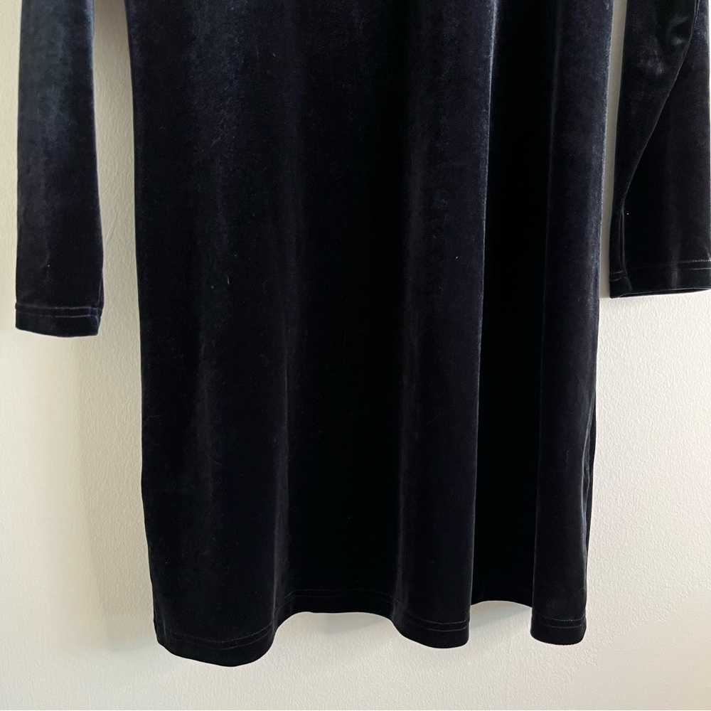 NWT ModCloth Mini Dress Black Velvet Medium Stars Celestial Witchy Whimsigoth - Picture 8 of 10